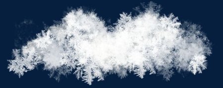 Искусственный снег на прозрачном фоне