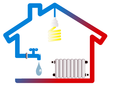 Значок отопление водоснабжение