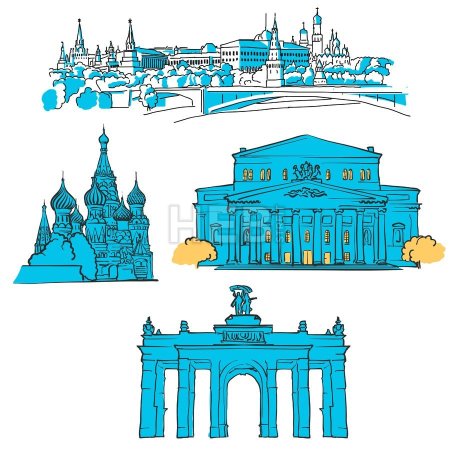 Архитектура Москвы вектор