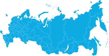 Субъекты РФ контурная карта России регионы