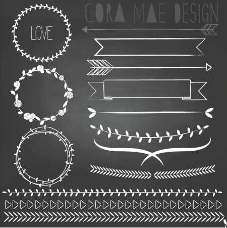 Элементы для меловой доски