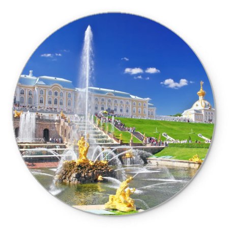 Петергоф фонтаны акварель