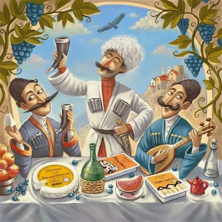 Грузинское застолье