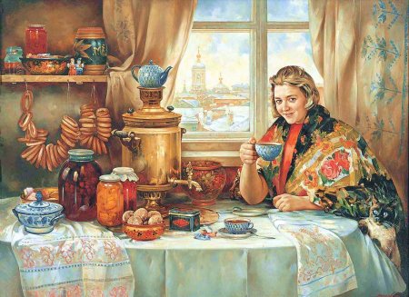 Полина Лучанова чаепитие