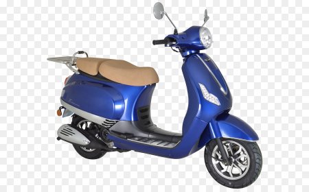 Скутер Piaggio голубой
