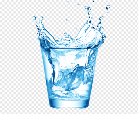 Вода на белом фоне