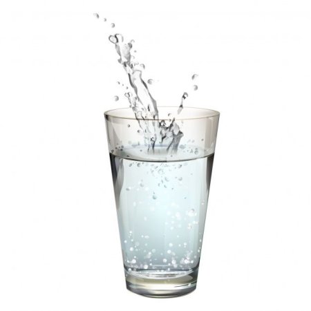 Стакан воды без фона