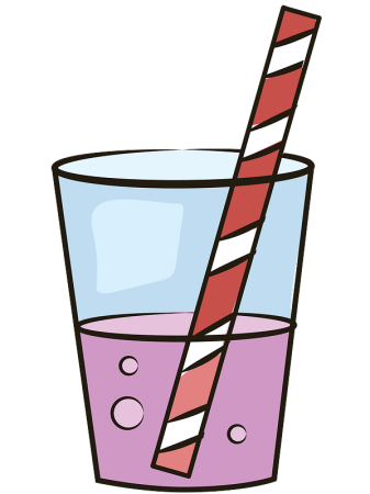 Минеральная вода в стакане