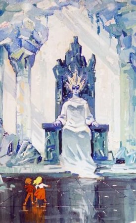 Снежная Королева на троне и Кай