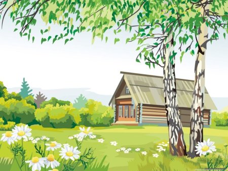Летний пейзаж для детей
