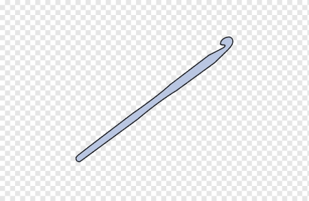 Вязальный крючок на прозрачном фоне