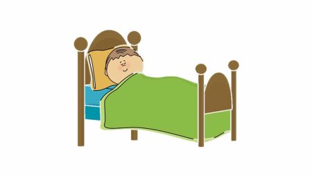 Кровать рисунок для детей