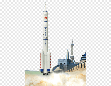 Ракета на старте на прозрачном фоне