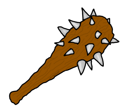 Ребенок с дубиной