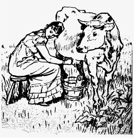 Доение коров в древности