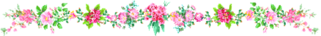 Линия из цветочков