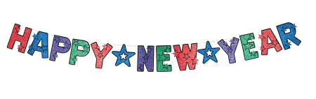 Happy New year красивая надпись