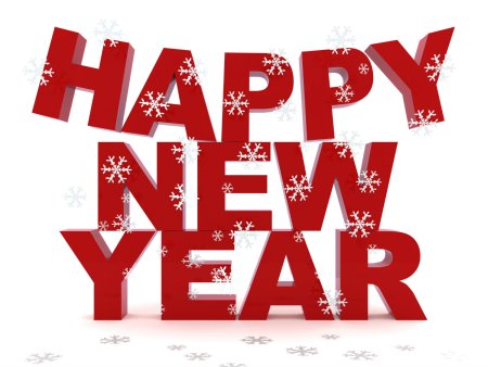 Happy New year красивая надпись