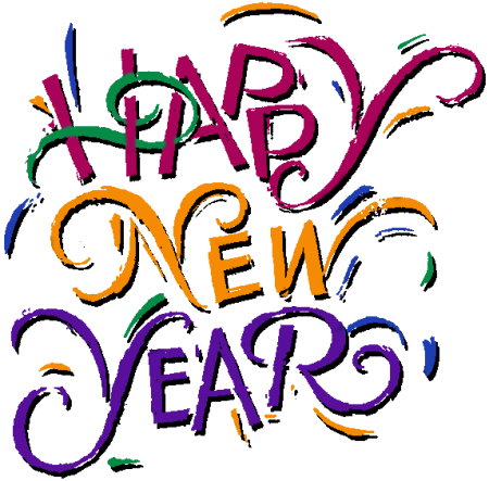 Happy New year красивая надпись