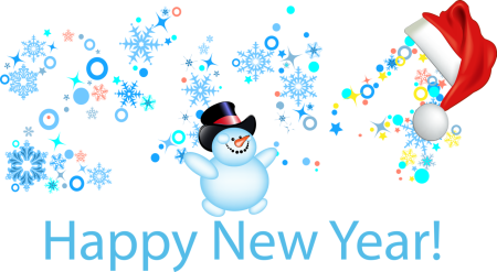 Happy New year надпись