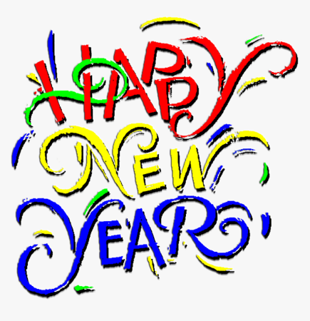 Happy New year Tree PNG