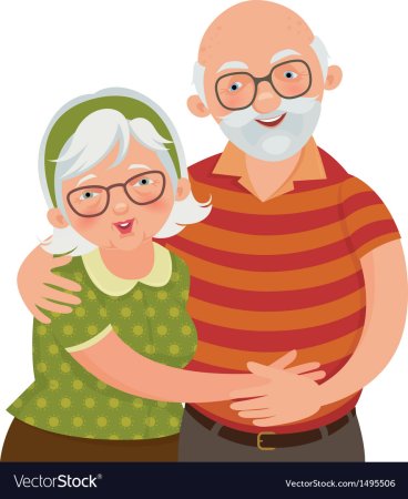 Пенсионеры иллюстрация