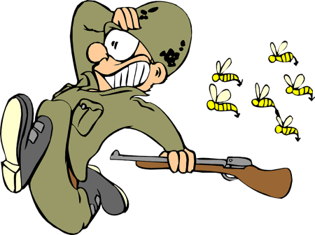 Мультяшный военный