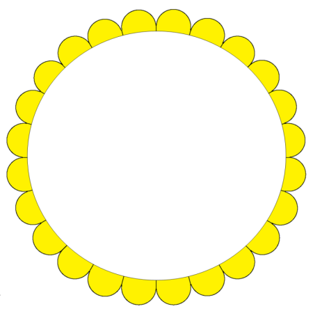 Рамка круглая детская