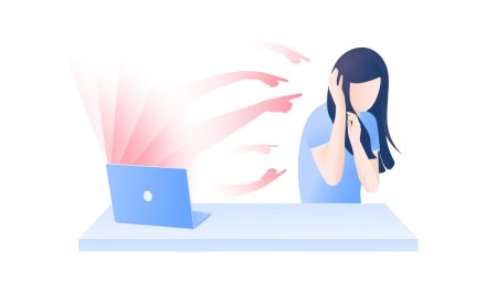 Кибербуллинг на прозрачном фоне