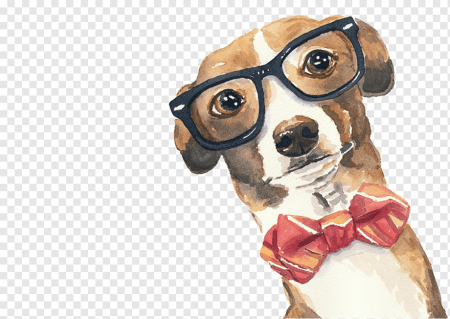 Нарисовать собаку в очках