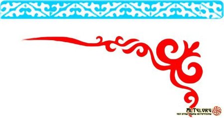 Кыргызский орнамент угловой