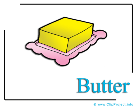 Butter карточка на английском