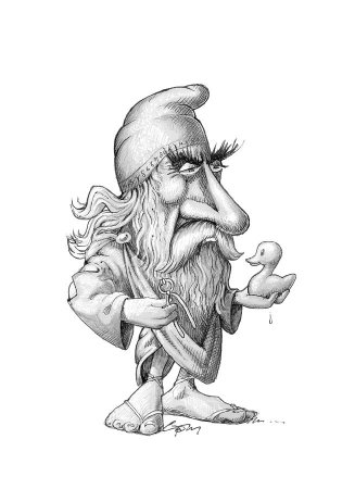 Архимед карикатура