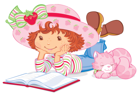 Дети с книгами на прозрачном фоне