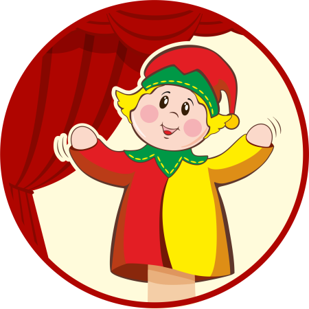 Кукольный театр на прозрачном фоне для детей