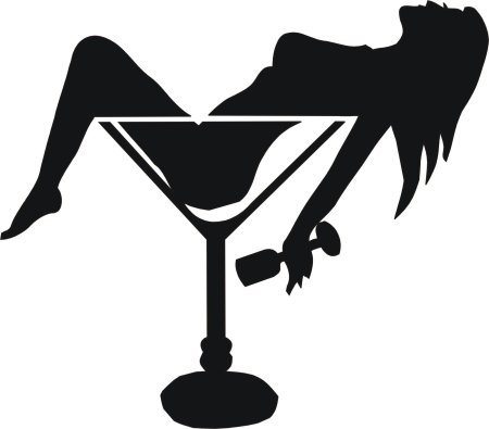 Девушка с бокалом