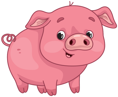 Свинья мультяшный