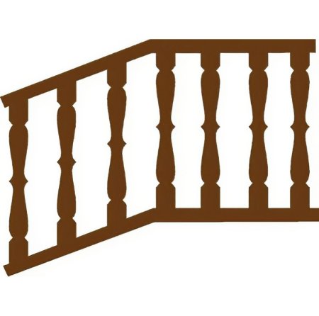 Плоские балясины вектор