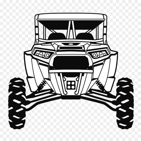 Polaris RZR tractor vector