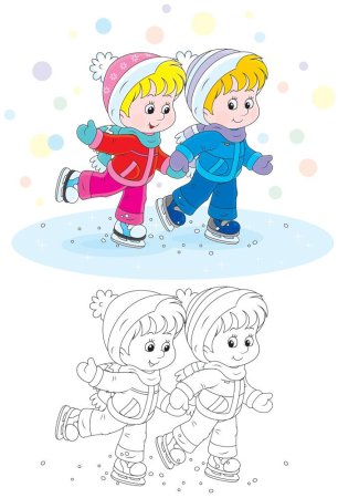Зимние забавы на прозрачном фоне