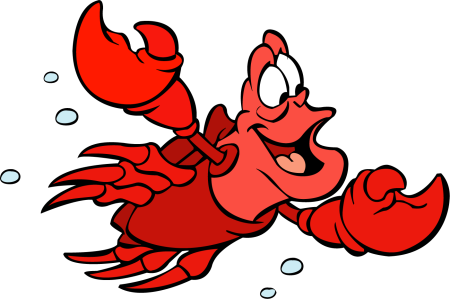 Герои мультика Ариэль Себастьян