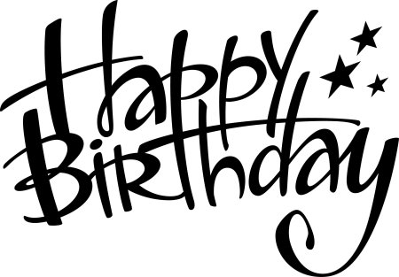 Happy Birthday надпись