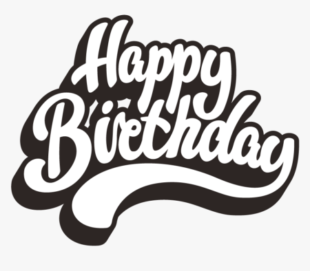 Happy Birthday надпись красивая