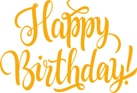 Happy Birthday надпись