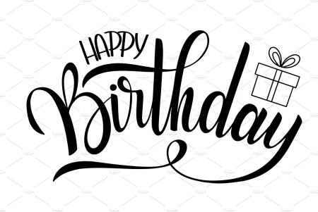 Happy Birthday на прозрачном фоне