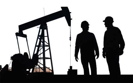 Нефтяник силуэт