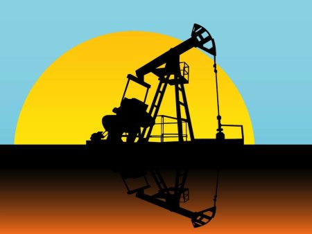 Добыча нефти вектор