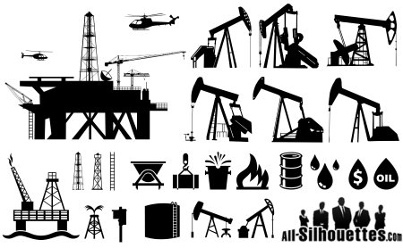 Стилизованная нефтяная вышка