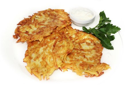 Драники со сметаной