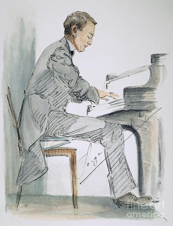 Сергей Рахманинов рисунок